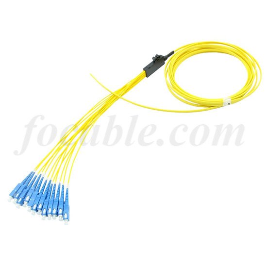 Ribbon Fan-out Fiber Pigtail SC 12F 2.0mm